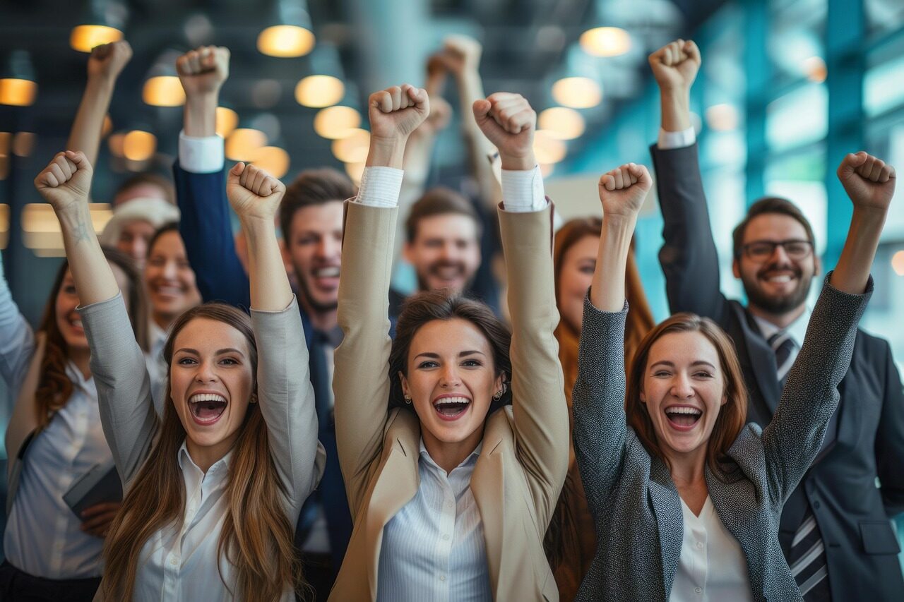 people, group, celebration, team, business, woman, success, businessman, teamwork, crowd, businesswoman, smile, friends, manager, office, work, worker, successful, leadership, happiness
